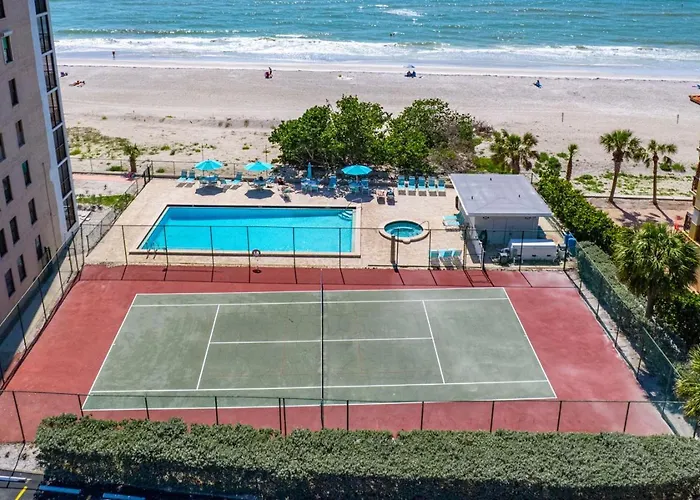 Gulf-front 2br Corner In Indian Rocks 9th Floor Heated Pool Tennis Courts * Clearwater Beach